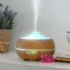 Aromidiffuusori-ilmankostutin monivärisellä LEDillä Wooden-Effect InnovaGoods