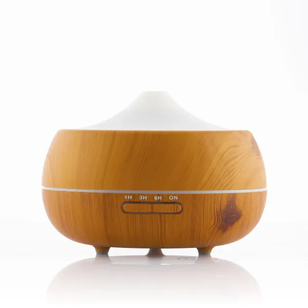 Aromidiffuusori-ilmankostutin monivärisellä LEDillä Wooden-Effect InnovaGoods