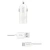 Budi - 1 USB car charger with LED indicator+USB ty | Osta veebist — Megaluks