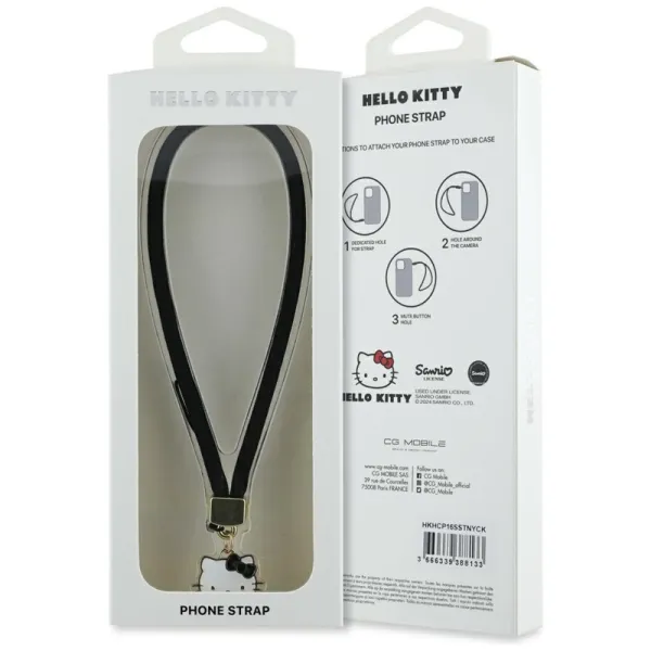 Hello Kitty Nylon Cord Kitty Head - Phone Charm | Pirkti internetu — Megaluks