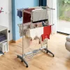 Sähköinen taittuva pyykkinaru ulkoilmaan Dryllon InnovaGoods 24 W 12 Tankoa Harmaa (Kunnostetut Tuotteet C)