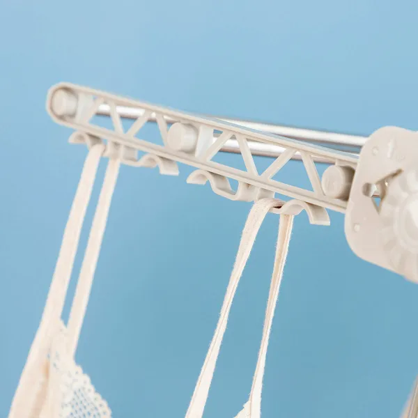Sähköinen taittuva pyykkinaru ulkoilmaan Dryllon InnovaGoods 24 W 12 Tankoa Harmaa (Kunnostetut Tuotteet C)