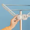 Sähköinen taittuva pyykkinaru ulkoilmaan Dryllon InnovaGoods 24 W 12 Tankoa Harmaa (Kunnostetut Tuotteet C)