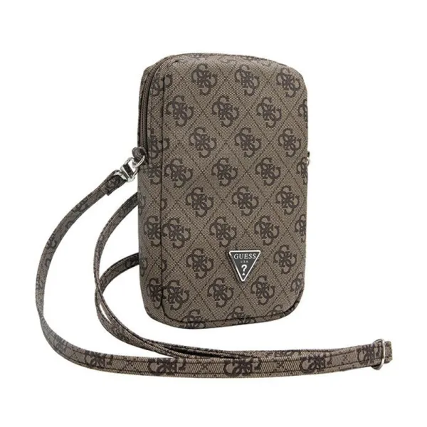 Guess Zip 4G Triangle - Phone bag (brown) | Pirkt tiešsaistē — Megaluks