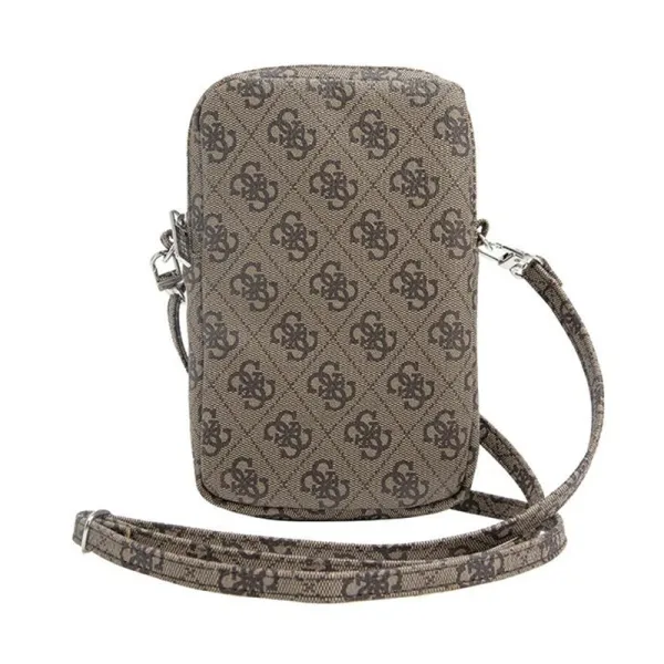 Guess Zip 4G Triangle - Phone bag (brown) | Pirkt tiešsaistē — Megaluks