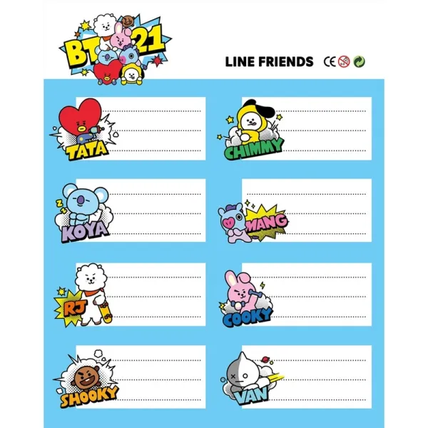 BT21 - Set of stickers | Osta veebist — Megaluks