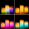 Daudzkrāsu LED sveces ar liesmas efektu un tālvadības pulti Lendles InnovaGoods 3 gb.
