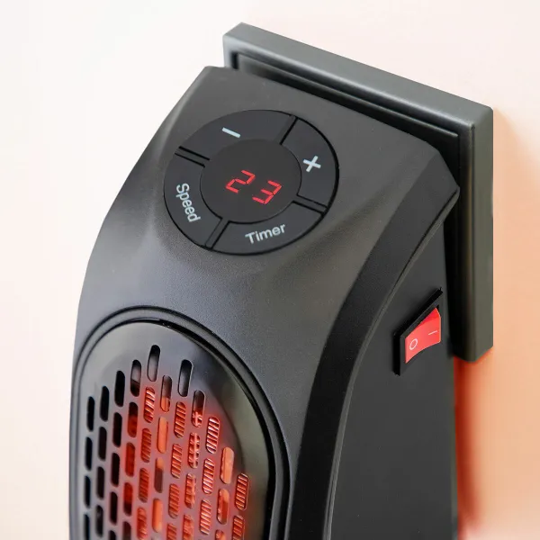 Портативный розеточный мини-обогреватель InnovaGoods Чёрный 400 W (Пересмотрено A)