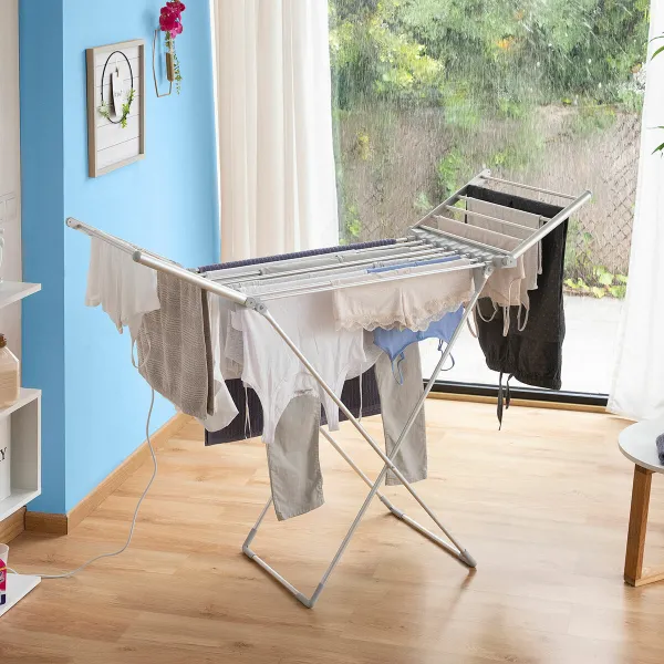 Sulankstomas elektrinis drabužių vėdiklis su sparnais InnovaGoods   230 W 20 strypai Plastmasinis (Naudoti B)