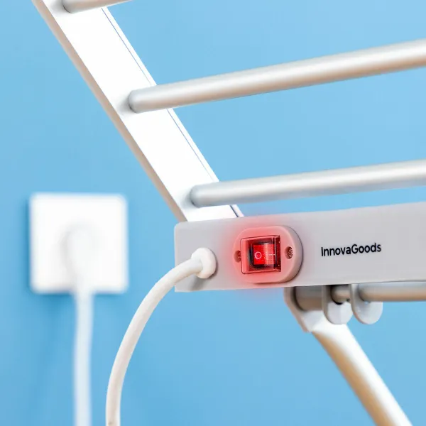 Sähköinen taitettava pyykkiteline siivillä InnovaGoods   230 W 20 kuivaustankoa Muovinen (Kunnostetut Tuotteet B)