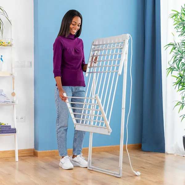 Sulankstomas elektrinis drabužių vėdiklis su sparnais InnovaGoods   230 W 20 strypai Plastmasinis (Naudoti B)