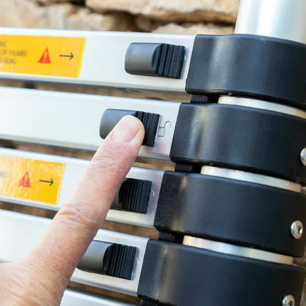 Teleskooppitikkaat Ladescop32 InnovaGoods Hopeinen Metallinen Muovinen 3,2 m (Kunnostetut Tuotteet A)