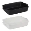 Alpina - Ceramic rectangular ovenproof dish 28x18x6 cm (white)