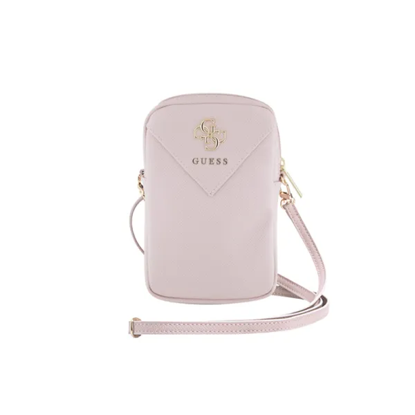 Guess Zip Triangle 4G - Phone bag (pink) | Купить онлайн — Megaluks