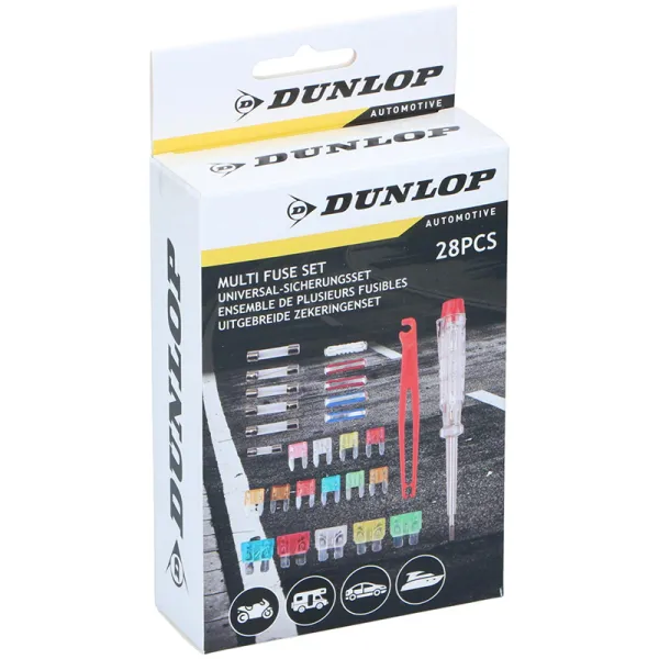 Dunlop - Fuse kit + voltage tester 28 items | Pirkti internetu — Megaluks