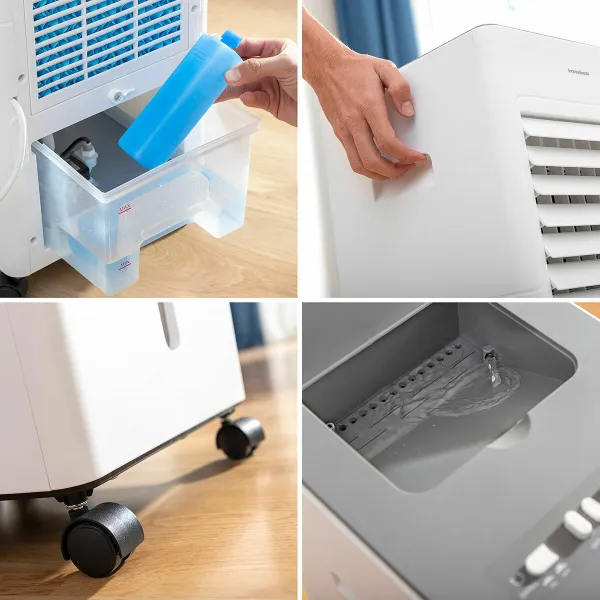 Monikäyttöinen kannettava haihduttava ilmastointilaite InnovaGoods   5 L Valkoinen 65 W (Kunnostetut Tuotteet C)