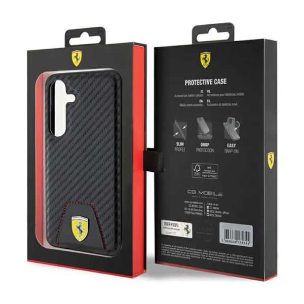 Ferrari Carbon Stitched Bottom - Case for Samsu | Pirkti internetu — Megaluks