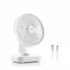 Uzlādējams galda ventilators InnovaGoods Balts 3600 mAh / 13,3 W Ø5,4'' (Atjaunots C)