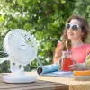 Įkraunamas stalinis ventiliatorius su LED FanLed InnovaGoods Ø6,6'' 4000 mAh