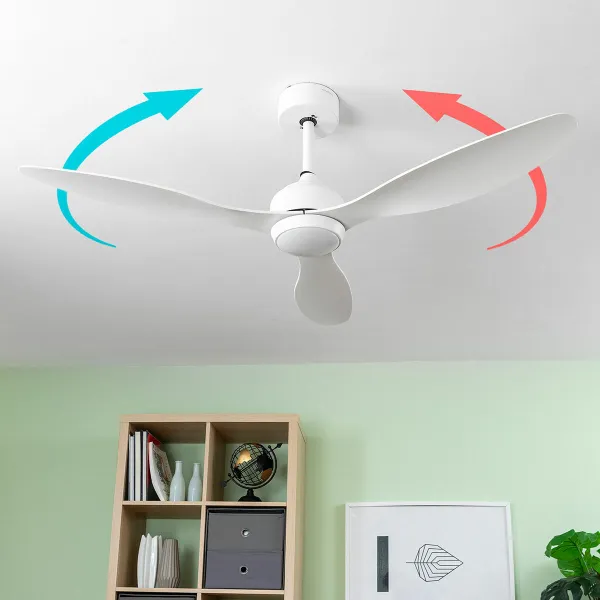 Kattotuuletin valolla Flaled InnovaGoods Valkoinen 36 W 52" Ø132 cm (Kunnostetut Tuotteet A)