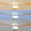 LED Ceiling Fan with 3 ABS Blades Wuled InnovaGoods Wood 36 W 52" Ø132 cm