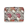 Hello Kitty Zip PU Tags Graffiti Sleeve - Notebook case 13" / 14" (beige)