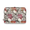 Hello Kitty Zip PU Tags Graffiti Sleeve - Notebook case 13" / 14" (beige)