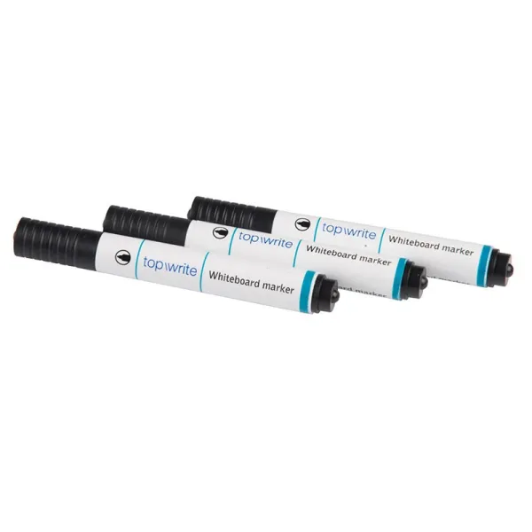 Topwrite - Dry erase board marker 3 pcs. (Black) | Osta veebist — Megaluks