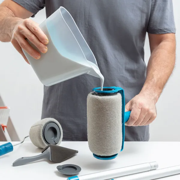 Pakartotinai užpildomų dažų volelių rinkinys, nelaša Roll'n'paint InnovaGoods 5 Dalys