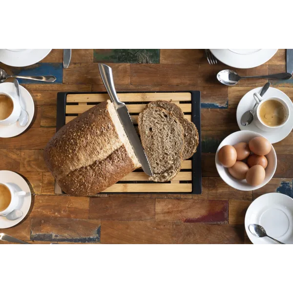 Alpina - Bamboo bread board with crumb tray | Купить онлайн — Megaluks