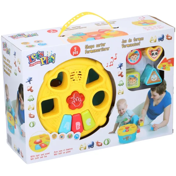 Lets Play - Shape Matching Toy (Yellow-Blue) | Osta veebist — Megaluks