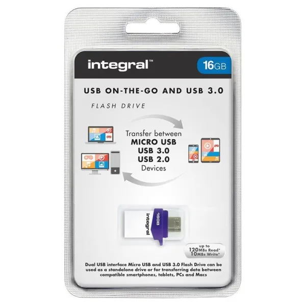 Integral Micro Fusion Flash Drive 16 GB | Buy online — Megaluks