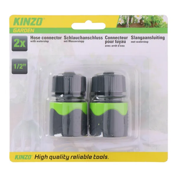 Kinzo - 1/2 "Garden Hose Connector Set (2 pcs.) | Pirkti internetu — Megaluks