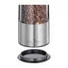 Küchenprofi Boston - Electric Salt and Pepper Mills with Ceramic Grinding Mechanism 23x5 cm Set of 2 (Silver)
