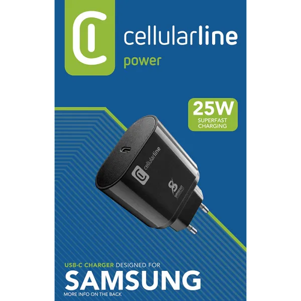 Cellularline - USB-C Super Fast Charger 25W (De | Pirkti internetu — Megaluks