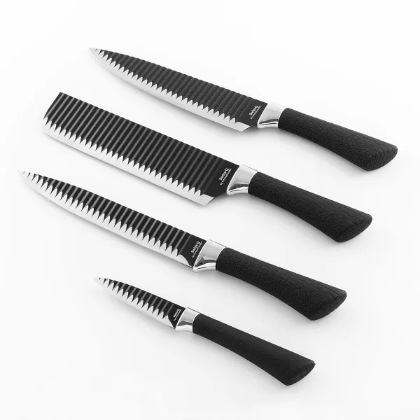 Peilių rinkinys Black Shark Swiss·Q Namiutsu InnovaGoods 4 Dalys