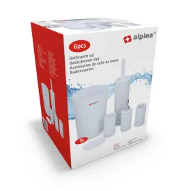 Alpina - bathroom set 6 elements (white) | Buy online — Megaluks