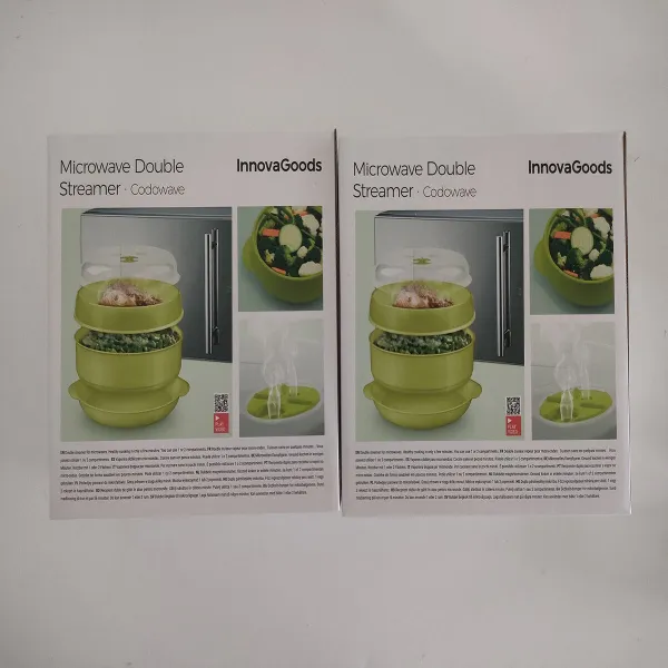 Dubultais Mikroviļņu Tvaicētājs Codowave InnovaGoods