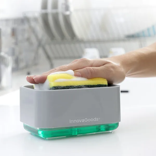 2-in-1 pesuaineannostelija keittiön altaaseen Pushoap InnovaGoods