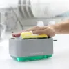 Virtuvės kriauklei skirtas muilo dozatorius „2 viename“ Pushoap InnovaGoods