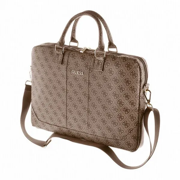 Guess 4G Uptown Computer Bag 15" (Brown) | Купить онлайн — Megaluks