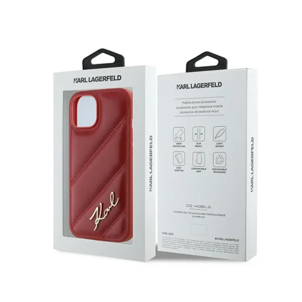 Karl Lagerfeld Diagonal Quilted Script - Case f | Pirkti internetu — Megaluks