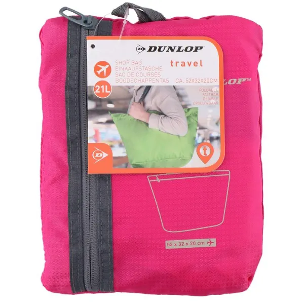 Dunlop - Foldable Shopping Bag (Pink) | Pirkt tiešsaistē — Megaluks