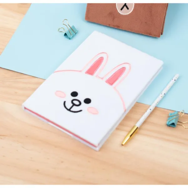 Line Friends - Plush Notebook A5 (white) | Купить онлайн — Megaluks