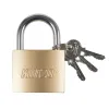 Kinzo - 50 mm brass padlock with three keys | Pirkti internetu — Megaluks