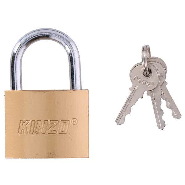 Kinzo - 50 mm brass padlock with three keys | Pirkti internetu — Megaluks