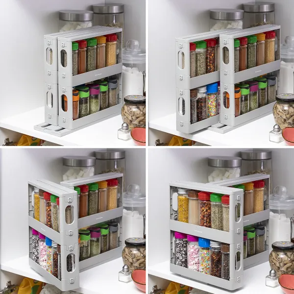 Bīdāmo un grozāmo garšvielu organizators Rispick InnovaGoods (Atjaunots A)