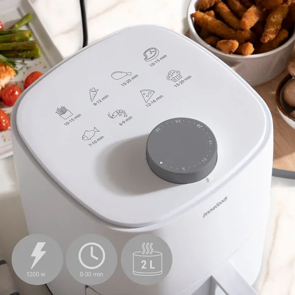 Airfryer InnovaGoods Valkoinen 1200 W 2 L (Kunnostetut Tuotteet B)