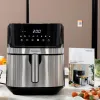 Airfryer InnovaGoods Musta 1700 W 5,5 L Ruostumaton teräs (Kunnostetut Tuotteet B)