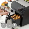 Karstā gaisa fritieris InnovaGoods Fryinn Double 8000 Melns 3400 W 8 L Nerūsējošais tērauds